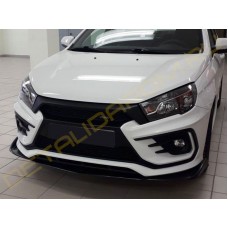 Сплиттер переднего бампера XMUG неокрашенный