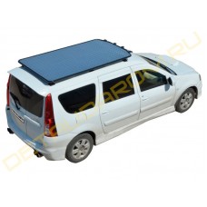 Багажник - платформа ТехноСфера Трофи с алюминиевым листом на Ларгус