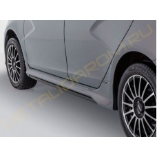 Пороги XMUG на Лада Веста неокрашенные