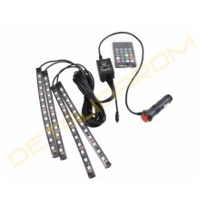 RGB подсветка салона - музыкальная, с пультом