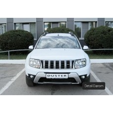 Решетка радиатора Renault Duster "Dakar" (серебристо-чёрная)