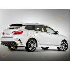 Бампер задний Quasar для Лада Веста