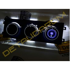 Блок управления отопителем LED для Лада Приора с кондиционером Halla