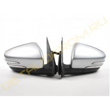 Боковые зеркала АТП Лифтбек с электроприводом, обогревом и бегающим повторителем в стиле Мерседес AMG на Гранта, Гранта FL, Калина, Калина 2, Датсун