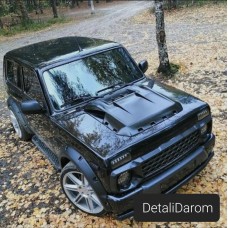 Накладка на капот на ЛАДА Нива Магнум (шагрень)