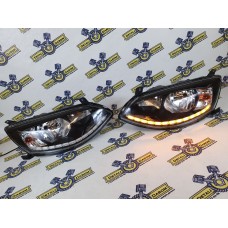 Фары Калина 2 с дхо и бегающим поворотником