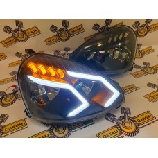 Фары Лада Приора стиль AMG (тонированные галки)