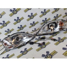 Фары Ларгус би-линза + дхо + динамические повороты