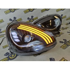 Фары на Лада Приора с Bi LED линзой в стиле Mercedes