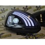 Фары на Лада Приора с Bi LED линзой в стиле Mercedes тонированное стекло 