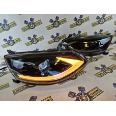 Фары Калина 2 в стиле Lexus линзы с Bi LED модулями