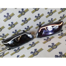 Тюнинг фары Bi-led линзы, (LED габариты, дхо) бегающие повороты Лада Гранта