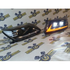 Тюнинг фары Гранта две BI-LED линзы ДХО