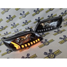 Тюнинг фары Лада Гранта в стиле Audi