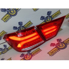 Тюнинг фонари Лада Веста красные