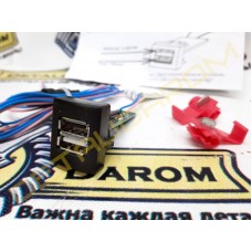 USB-зарядник Штат 2.0 вместо заглушки кнопки на Приора, Калина 2, Гранта, Гранта FL