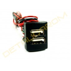 USB-зарядное устройство на 2 слота Лада Приора, Гранта, Калина 2