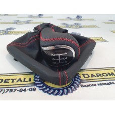 Ручка КПП Лада Гранта стиль Веста (красная строчка)