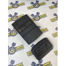 Комплект чёрных плафонов салона Лада Приора в коже