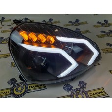 Фары Лада Приора Стиль AMG Линза под ксенон 