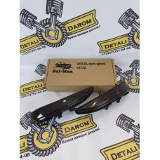 Повторители поворота в зеркало Лада Веста лексус чёрные Sal-man