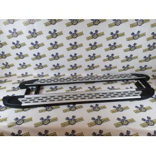 Пороги (Бумер 2) алюминиевые для Ваз 2131 (серые)