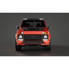 Юбка переднего бампера «Барс» для LADA 4×4 Нива Урбан