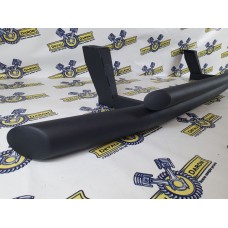 Защита бампера (переда) двойная для Lada Niva Urban (Лада Нива Урбан) черный мат