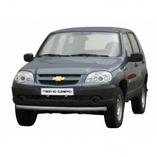 Защита переднего бампера ТехноСфера Труба на Шевроле/Лада Нива 2123 (рестайлинг)