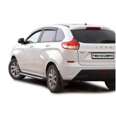 Защита порогов с резинкой ТехноСфера Эксклюзив d51 на Лада Икс Рей