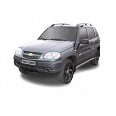 Защита порогов усиленная ТехноСфера Труба d60 на Шевроле Нива рестайлинг