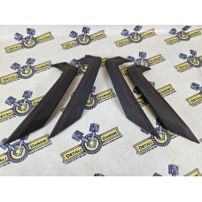 Накладки на ручки дверей красная строчка Vesta NG