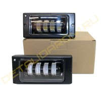 LED ПТФ Sal-Man 4 полосы 40 Вт на ВАЗ 2110-2112, 2113-2115, Шевроле Нива до 2009 г.в.