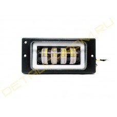 LED ПТФ Sal-Man 4 полосы с ДХО 40 Вт на ВАЗ 2110-2112, 2113-2115, Шевроле Нива до 2009 г.в.