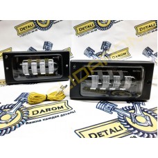 LED ПТФ Sal-Man 7 полос (ближний свет 60W и дальний 50W) на ВАЗ 2110-2112, 2113-2115, Шевроле Нива до 2009 г.в.