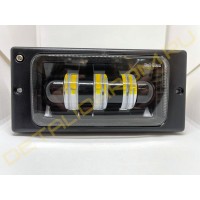 LED ПТФ Sal-Man двухцветные (белый и желтый) 3 полосы 40 Вт на ВАЗ 2110-2112, 2113-2115, Шевроле Нива до 2009 г.в.