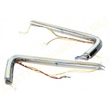 Светодиодные ДХО Sal-man с повторителями в бампер Лада Веста