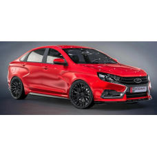 Накладки на пороги Лада Веста Накладки на пороги Лада Веста