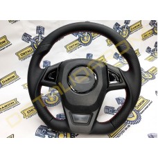 Анатомический руль Барс Black 350 мм с прострочкой и нижним скосом на ВАЗ 2108-21099, 2110-2112, 2113-2115