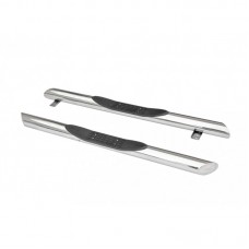 Пороги ТехноСфера Труба с проступью Люкс d76 нержавейка на Лада Нива 4х4 21214