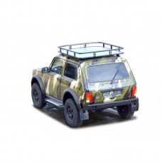 Бампер задний силовой с ТСУ (фаркопом) ТехноСфера на Нива 4х4 Урбан