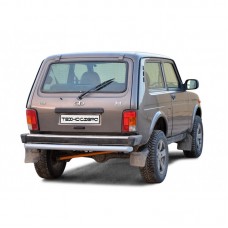 Защита заднего бампера ТехноСфера Труба на Нива 4х4 21214