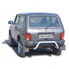 Защита заднего бампера ТехноСфера Дуга d63,5 на Лада 4х4 (Нива) Урбан