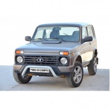 Защита переда ТехноСфера Дуга d63,5 на Нива 4х4 Урбан