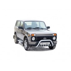 Защита переда ТехноСфера Акула d63,5 на Нива 4х4 Урбан