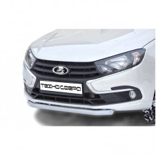 Защита переда ТехноСфера Труба d51 нержавейка на Гранта FL