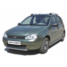 Защита порогов ТехноСфера Труба d51 нержавейка на Калина