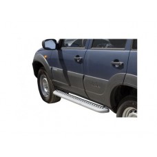 Пороги ТехноСфера Эксклюзив на Шевроле Нива (рестайлинг)