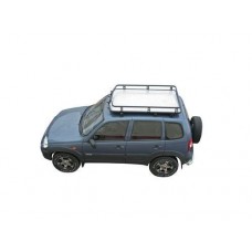 Багажник на крышу ТехноСфера Трофи с алюминиевым листом на Шевроле Нива