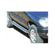 Пороги 0202 с алюминиевым листом d63,5 НЕРЖ для Шевроле Нива